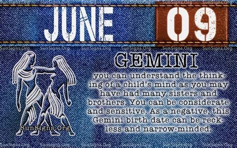 June 9 Zodiac, Personality, Horoscope, and More •。